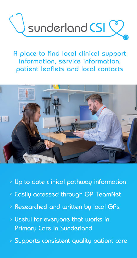 Sunderland Clinical Support Information (Sunderland CSI) – Sunderland GP Alliance.